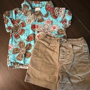 Mini Boden/Gap Hawaiian Themed Set 6-18m